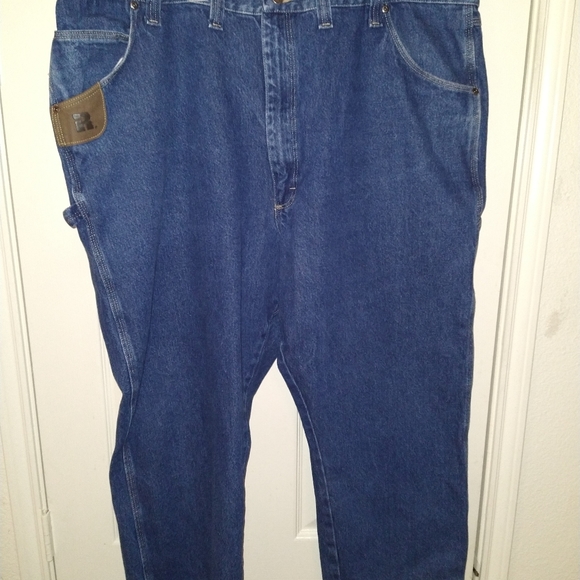 Wrangler Riggs Workswear Blue Carpenter Denim Jeans Men's sz 48x30. - Picture 1 of 9